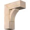 Ekena Millwork Thorton Block Smooth Bracket w/ Offset Brace, Douglas Fir, 7 1/2"W x 18"D x 22"H BKT0806X18X22THR05SDF - alternate 1